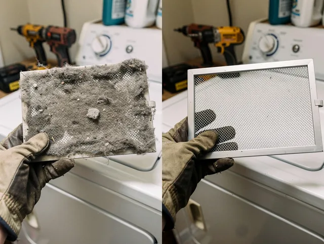 Professional lint trap cleaning by Hudson Dryer Vent Cleaning in Hudson