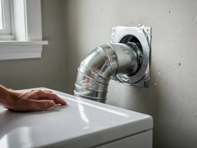 Hudson Dryer Vent Cleaning expert performing professional dryer vent repair and installation in Hudson